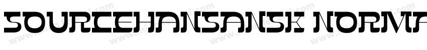 sourcehansansk norma字体转换